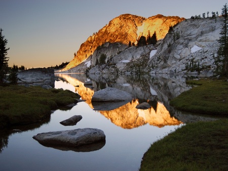 peak in sunset  - peak, sunset