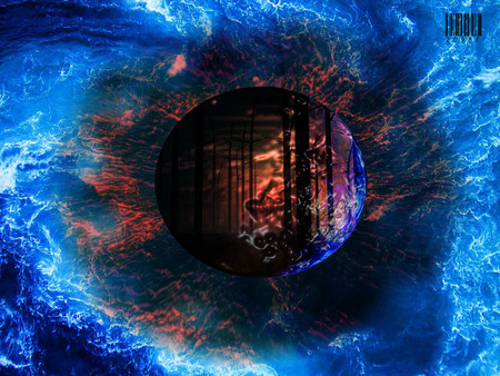 black hole - orange, hole, black, blue