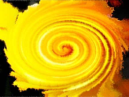 yellow swirl - black, swirl, yellow, orange