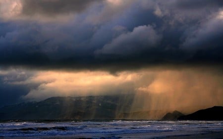 Rain ot ocean (wds) - storm, clouds, rain, wds, ocean, sky