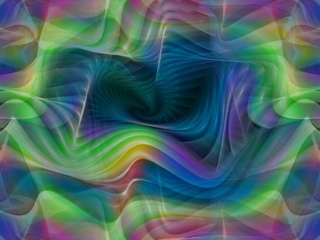 Endless Flow - colorful, yellow, rainbow, blue, green, fractal