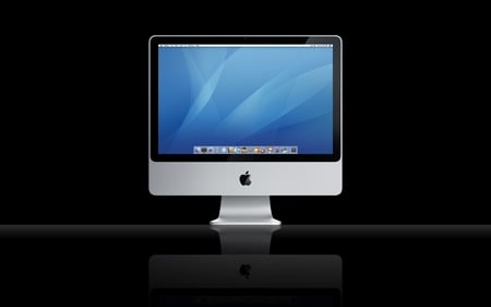 iMac On Glass - imac, glass, on