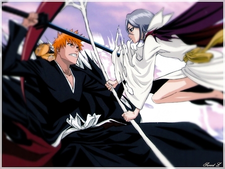 fade to black - anime, ichigo, bleach, rukia