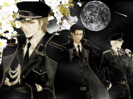 night watch - aizen, bleach, anime, gin, tosen