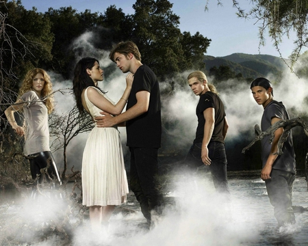 cullens and friends - edward, in the, mist, bella