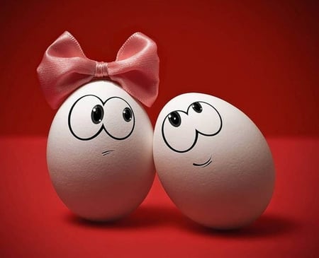 Lovely Eggs - eggs, love, lovely, couple