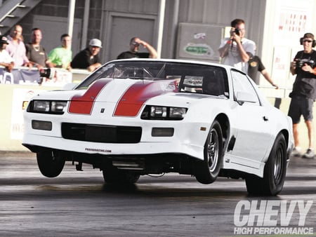 Third-Gen Z28 - white, launch, track, racing