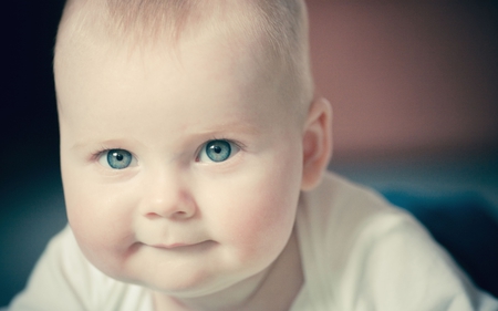 cute little baby - child, baby, blue, eyes