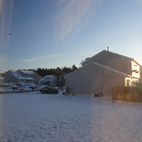 NATURAL LAYER OF SNOW SPREAD OVER GALLOWAY NJ ON 12-2 2012