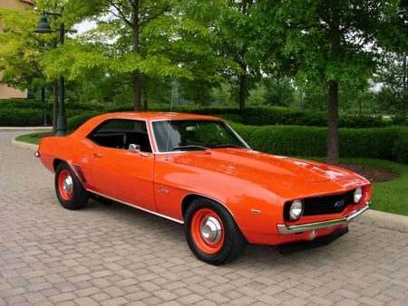 '69 Chevy Camaro - orange, 69, chevrolet, street, car, vintage, classic, muscle, chevy, antique, 1969, camaro