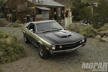 The Tag-Along - black hood, amx, 1970, classic