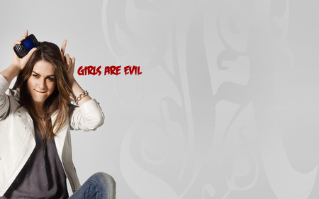 girls r evil :) - woman, wp, evil, pretty