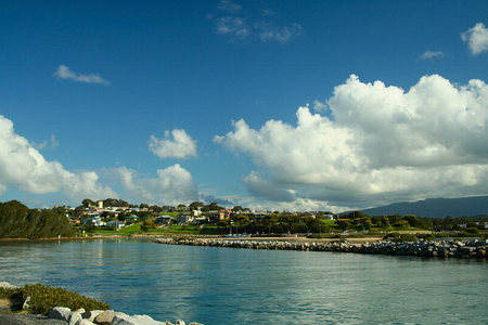 NAROOMA TOWNSHIP - seaside, town, beach, beautiful