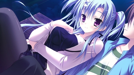 Haotone Tsubasa - anime, anime girl, blue, kisagiri goldstar, haotone tsubasa