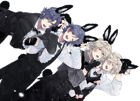 cute boys - tokiya, natsuki, uta no prince sama, animal ears, boys, cute