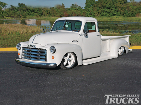 If GMC Stands For “Give Me A Chance” - truck, white, 1948, classic