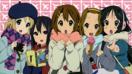 K-on - yui, tsumugi, azusa, k-on, ritsu, mio