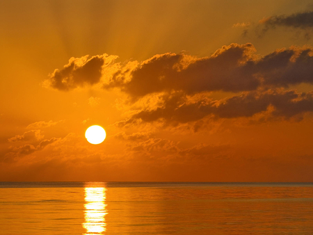 Sunrise - sea, sunrise, cuba, sky