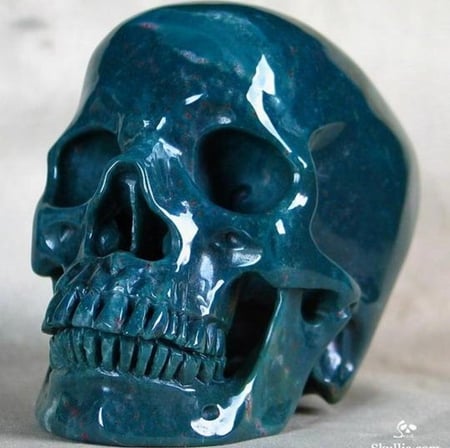 Bloodstone Crystal Skull