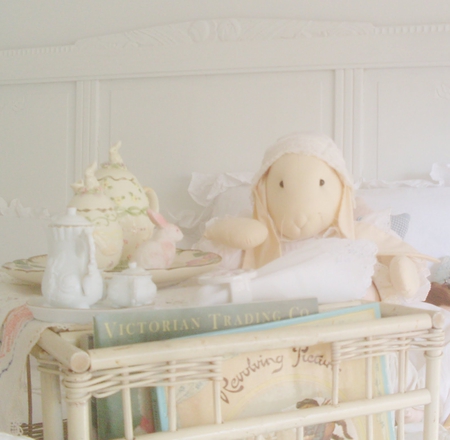 â™¥Bedtime Tea Dreamâ™¥ - blessings, sunshine, people, heavenly room, pastel colors, teapot, forever, childhood, tea dream, love, toys, child, pure, bright, precious, pale colors, bedtime, books, stories