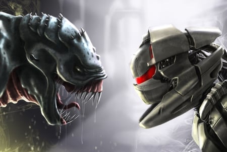 Alien vs robot - picture, alien, 03, vs, 09, 2012