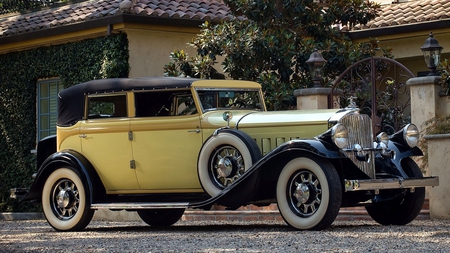 1932 Pierce Arrow Model 54 - luxury, 54, elegant, arrow, elegance, car, vintage, model, classic, 1932, pierce, 32, antique