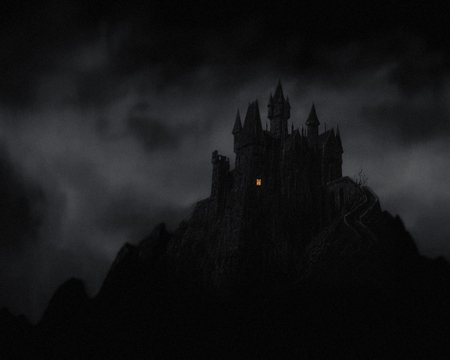 Castle_ in_ the_ darkness - horror, dark, fantasy, castle