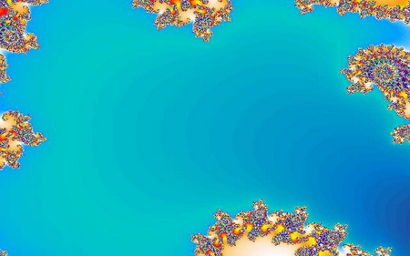 Fractal20 - white, background, design, gold, fractal, blue, art