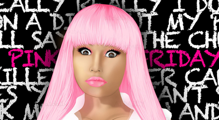 Nicki Minaj - barbie, cartton, hot, pink