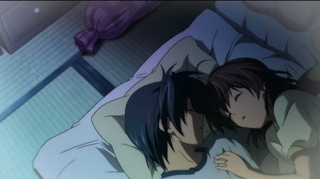 lovely couple - anime, wallpaper, clannad, other