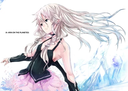 IA - idol, vocaloid, ia, long hair, white hair