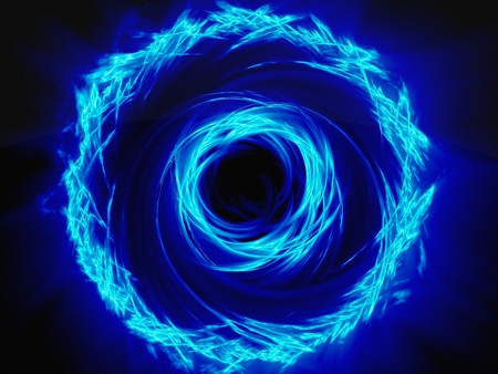 Abstract Rings - abstract, blue, rings, wallpaper