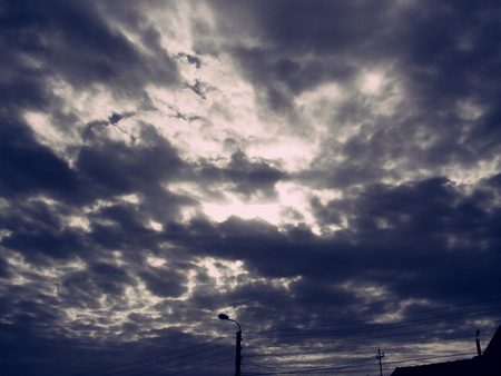 Darkness Falls - sky, darkness, dark, clouds