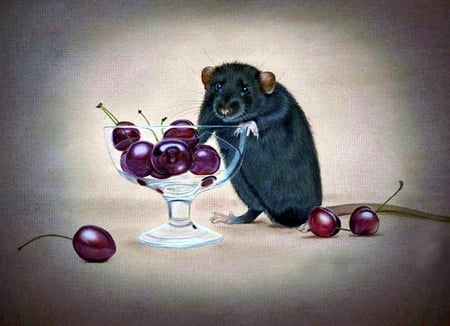 Van Gogh Art Gallery - painting, art, grape, mouse, van gogh art gallery