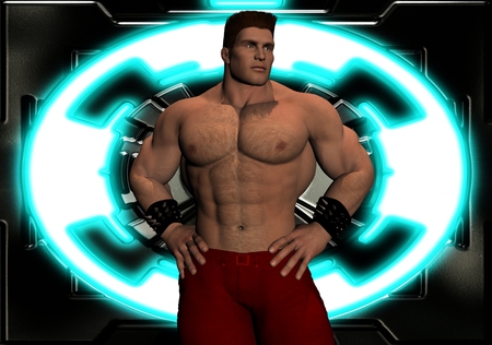 Starship-Worker I - muscle, sf, hunk, light