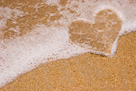 heart - beach, life, heart, sea, sand