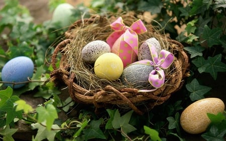 Beautiful Easter Basket - easter, basket, still life, beautiful