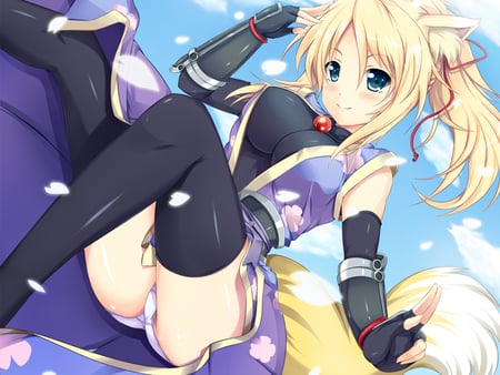 Cute NekoNinja - neko, pretty, girl, ninja, anime