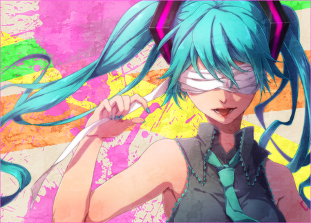 hatsune miku - vocaloid, anime, miku, blue, girl, cute, hatsune, sexy