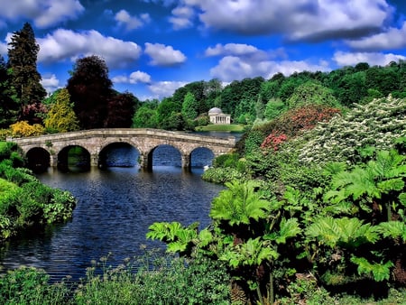 Beautiful view - river, nature, bridge, view