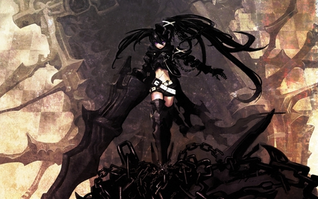 BRS - blackrockshooter, artistic, dark, female, anime, girl, drawing, manga