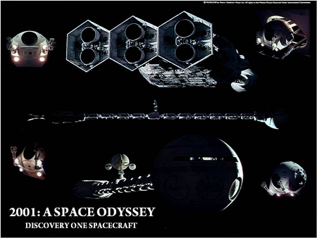 Discovery One Spacecraft - space, discovery one, ship, spaceship, sci-fi