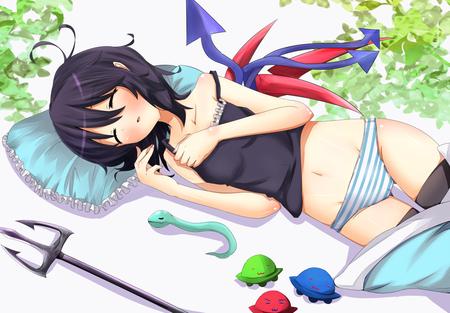 sleeping..... - anime, cute, girl, pretty