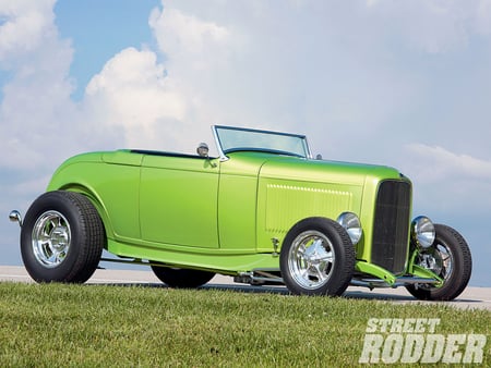 1932 Ford Hotrod - street, hot, ford, rod, antique, custom, hotrod, vintage, convertible, classic, 32, highboy, hiboy, 1932