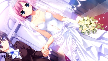 Beautifull Bride â™¥ - white, cute, anime, bride, anime girl