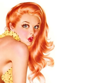 By Alberto Vargas - woman, painting, art, people, alberto vargas